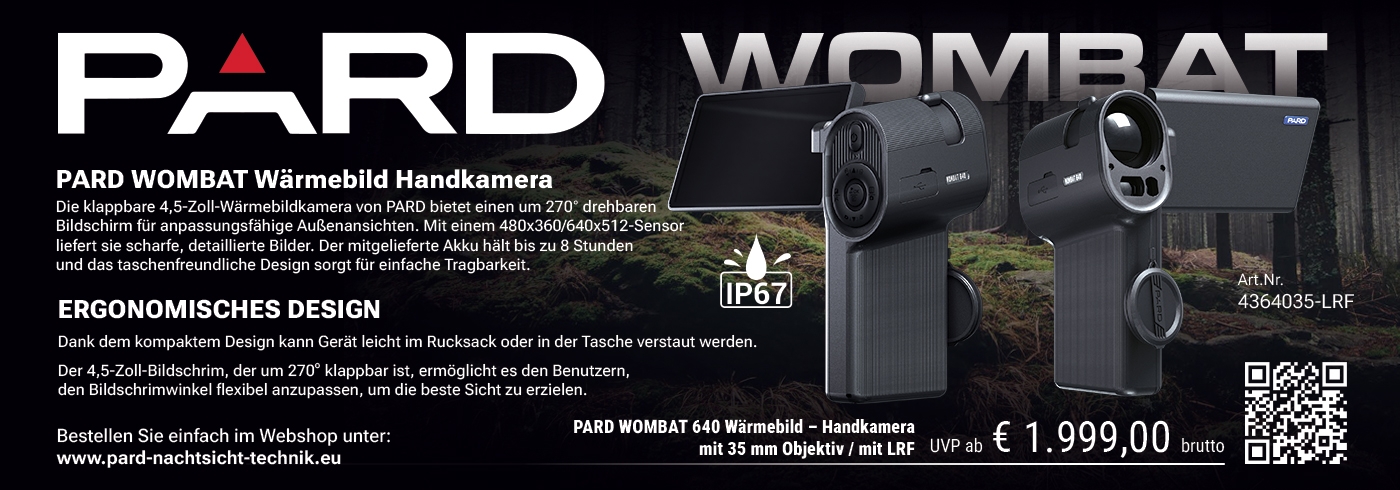 PARD WOMBAT LRF PARD WOMBAT 640 Wärmebild – Handkamera mit 35 mm Objektiv / mit LRF