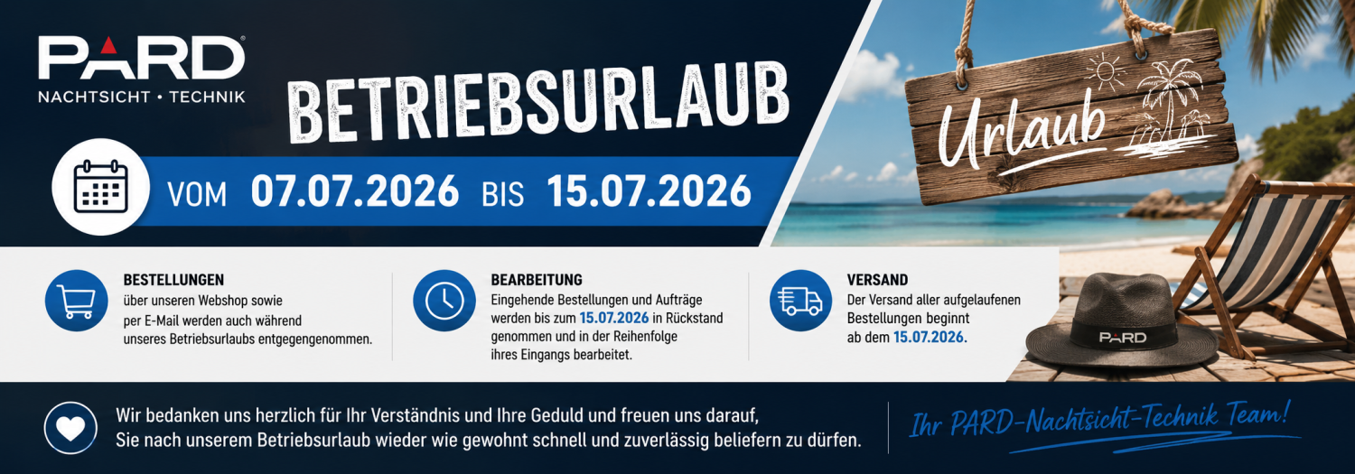 PARD Urlaubsbanner 2026 vom 08.07.-15.07.2026 PARD Urlaubsbanner 2026 vom 08.07.-15.07.2026