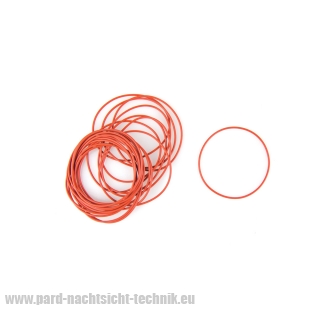 O- RING RUBBER / GUMMI Farbe rot Stärke 1,1 mm  Art. Nr. 50002