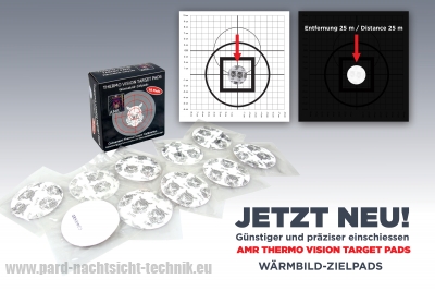 AMR – WÄRMEBILD- ZIELPADS HÄNDLER THEKEN DISPLAY 24 BOX Art.Nr. 21002
