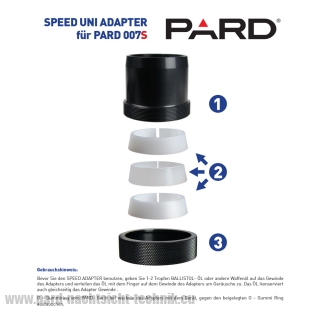 PARD 007S Universal SPEED Adapter Ø 35,2 mm-47mm Art.Nr.60001
