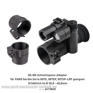 PARD-3D-QR-Schnellspann-Adapter für Geräte Serie 007S, 007SP, 007SP2-LRF geeignet Art.Nr.530007 PARD-3D-QR-Schnellspann-Adapter für Geräte Serie 007S, 007SP, 007SP2-LRF geeignet Art.Nr.530007