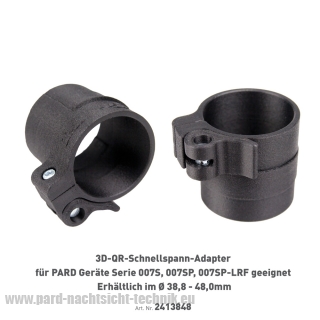PARD-3D-QR-Schnellspann-Adapter für Geräte Serie 007S, 007SP, 007SP-LRF geeignet Art.Nr.2413848