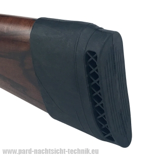 Distanzschaftkappe - überzieh Rückstoßdämpfer RUBBER für viele Schäfte / schwarz