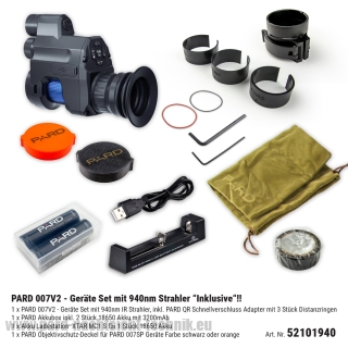PARD NV007V2- Geräte Set mit 940nm Strahler “Inklusive“siehe Zubehör !