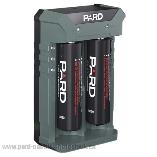 PARD Original 18650 Akku - Viererpack 3,7V / 3200mAh inkl. PVC-Sicherheitsbox für 4 x 18650 Akku