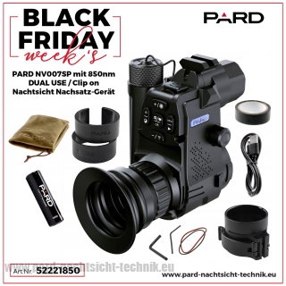 PARD NV007 SP mit 850nm DUAL USE / Clip on Nachtsicht Nachsatz- Gerät/ BlacK Friday Week,s - Angebot !