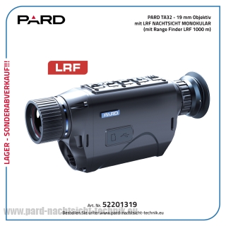 PARD TA-32 Wärmebildkamera / Wärmebildgerät mit LRF mit Objektiv Durchmesser von 19,0 mm – Lager – Abverkauf