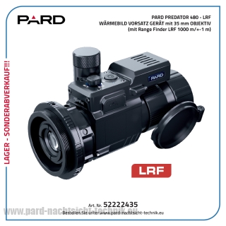 PARD PREDATOR 480 mit LRF Wärmebildkamera / Vorsatzgerät mit Objektiv Durchmesser von 35,0 mm – Lager – Abverkauf PARD PREDATOR 480 mit LRF Wärmebildkamera / Vorsatzgerät mit Objektiv Durchmesser von 35,0 mm – Lager – Abverkauf