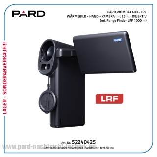PARD Wombat 480 mit LRF / Wärmebild-Handkamera mit Objektiv Durchmesser von 25,0 mm – Lager – Abverkauf PARD Wombat 480 mit LRF / Wärmebild-Handkamera mit Objektiv Durchmesser von 25,0 mm – Lager – Abverkauf