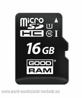 Speicherkarte micro SD GOODRAM microSDHC 16GB Class 10 UHS1 + SD Adapter Art. Nr. 21007