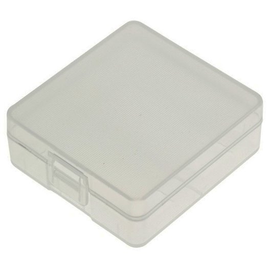 Akkubox Universal transparent inklusive 4 Stück Sanyo / Panasonic 18650 Akku-Zellen Art.Nr. 4003
