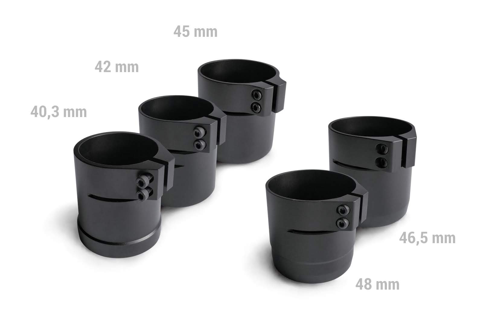 PARD A-STANDART-ADAPTER / lieferbar im Ø 38,8mm - 48 mm ohne Stahlschnellschraube für / zur Montage für NV-PARD 007 und 007A / 007V2 am ZF geeignet