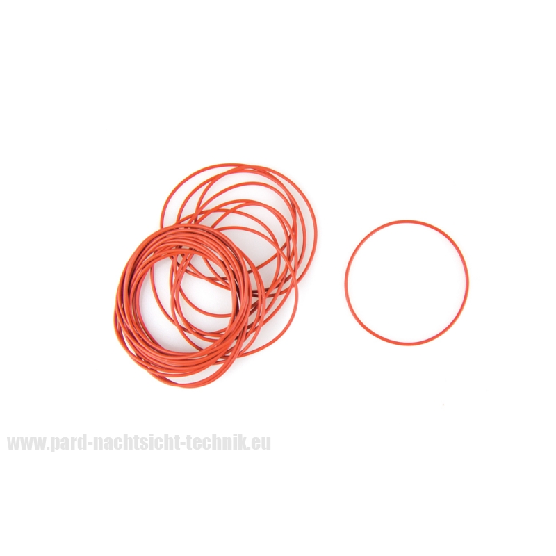 O- RING RUBBER / GUMMI Farbe rot Stärke 1,1 mm  Art. Nr. 50002