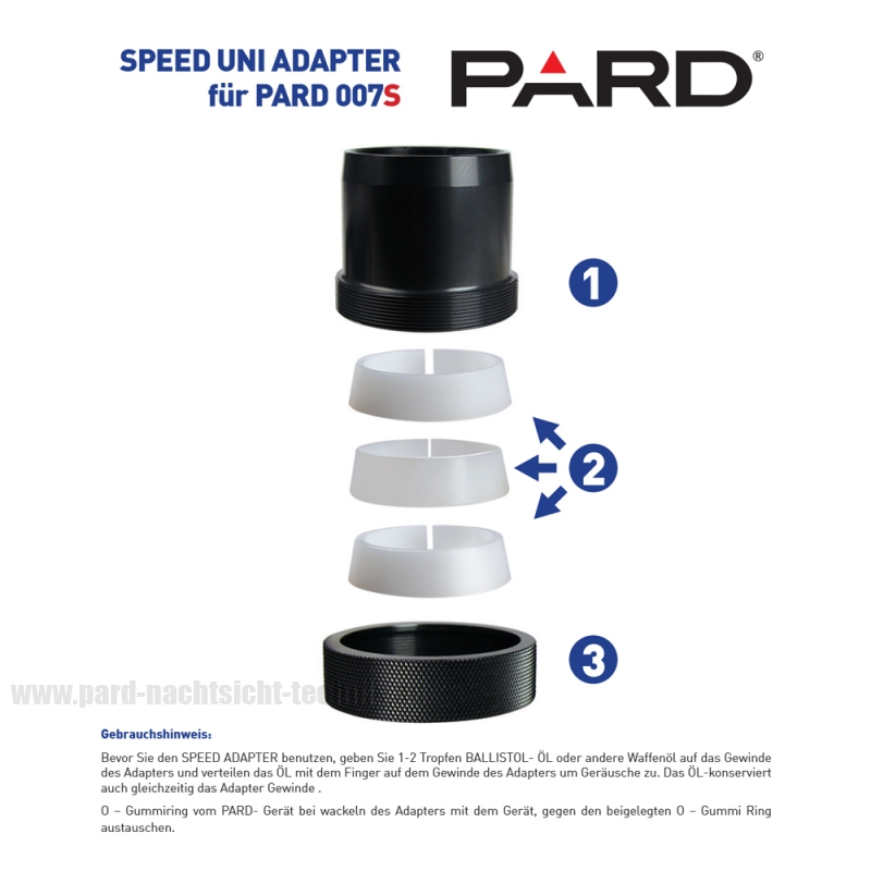 Pard UNI SPEED 3 ADAPTER PARD PATRONUS  Universal Adapter 35,2-47mm 