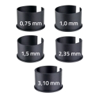 ADAPTER - REDUZIER - RINGE - PETG - CF - 5 SET / Wanddicke der Ringe 0,75 – 3,10 mm ADAPTER - REDUZIER - RINGE - PETG - CF - 5 SET / Wanddicke der Ringe 0,75 – 3,10 mm