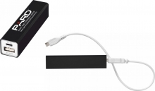 PARD  Power Bank 2200 mAh mit  PARD LOGO  Gravur externer Akku inkl. USB-Ladekabel aus Metall (Schwarz) Art.Nr.26007